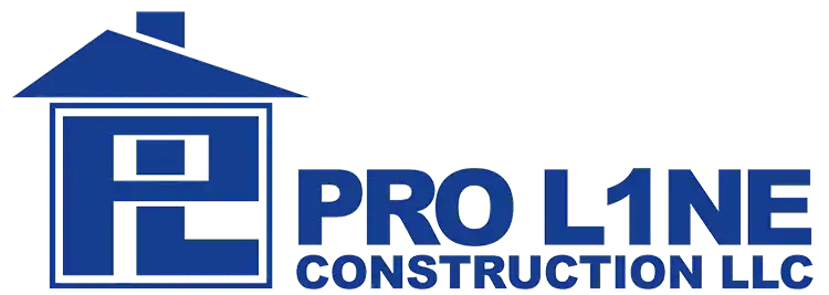Logo for "Pro Line Construction LLC," a trusted construction company in Morris & Essex County, NJ